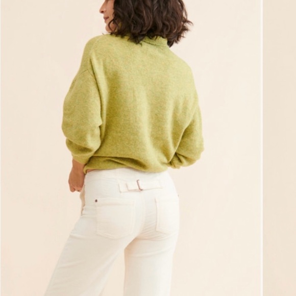 Pilcro “Kit” Utility Wide Leg Corduroy Trousers
 Anthropologie cream - Picture 6 of 10